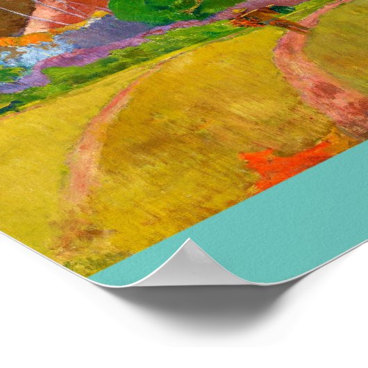 Paul Gauguin's beroemde schilderij uit het Tahitia Poster (Hoek)