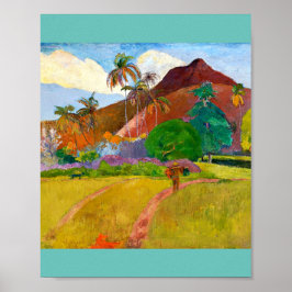 Paul Gauguin's beroemde schilderij uit het Tahitia Poster