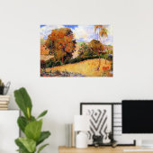 Paul Gauguin's painting, Meadow in Martinique, Poster (Thuiskantoor)