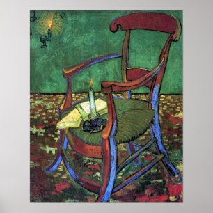 Paul Gauguin's stoel van Vincent van Gogh 1888 Poster