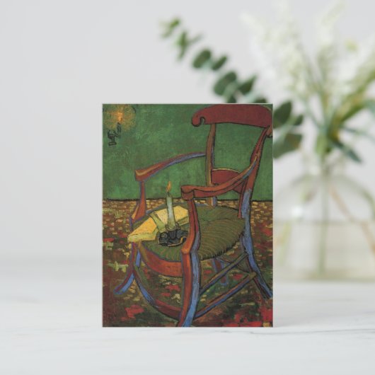 Paul Gauguin's stoel van Vincent van Gogh Briefkaart (Staand voorkant)