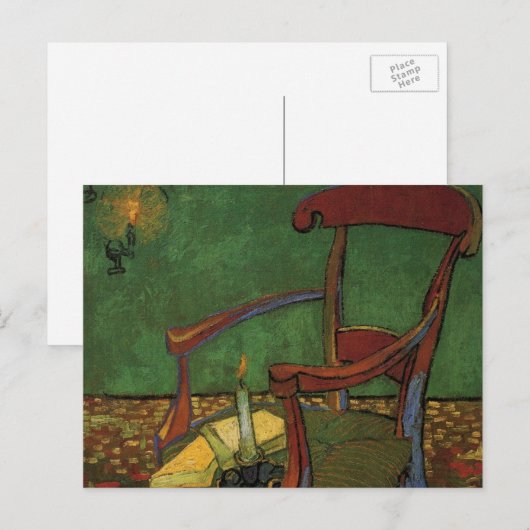 Paul Gauguin's stoel van Vincent van Gogh Briefkaart (Voorkant / Achterkant)