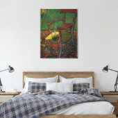 Paul Gauguin's stoel van Vincent van Gogh Canvas Afdruk (Insitu (Slaapkamer))