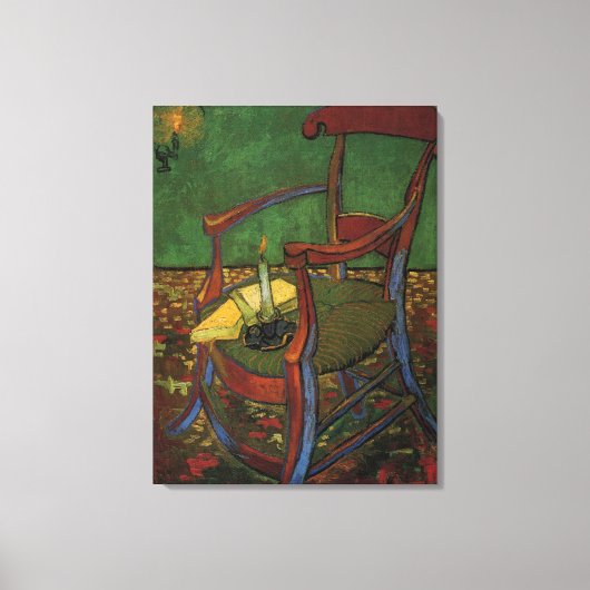 Paul Gauguin's stoel van Vincent van Gogh Canvas Afdruk (Voorkant)