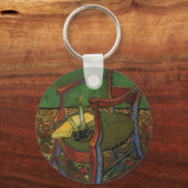 Paul Gauguin's stoel van Vincent van Gogh Sleutelhanger (Voorkant)