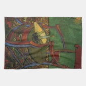 Paul Gauguin's stoel van Vincent van Gogh Theedoek (Horizontaal)