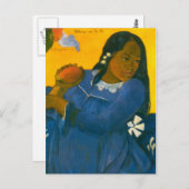 Paul Gauguin's Vrouw met een Mango (1892) Briefkaart (Voorkant / Achterkant)