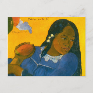 Paul Gauguin's Vrouw met een Mango (1892) Briefkaart