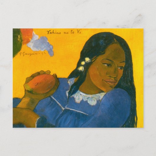 Paul Gauguin's Vrouw met een Mango (1892) Briefkaart (Voorkant)