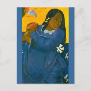 Paul Gauguin's Vrouw met een Mango (1892) Briefkaart