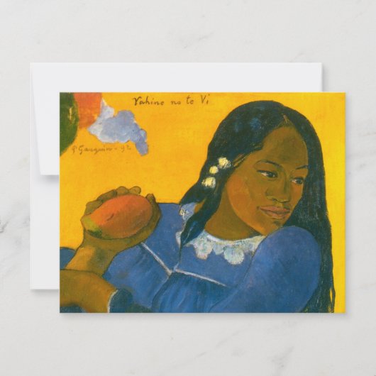 Paul Gauguin's Vrouw met een Mango (1892) Kaart (Voorkant)