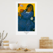 Paul Gauguin's Vrouw met een Mango (1892) Poster (Keuken)