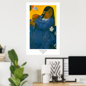 Paul Gauguin's Vrouw met een Mango (1892) Poster (Thuiskantoor)