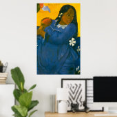 Paul Gauguin's Vrouw met een Mango (1892) Poster (Thuiskantoor)