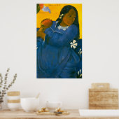 Paul Gauguin's Vrouw met een Mango (1892) Poster (Keuken)