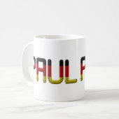 Paul German Flag Name Germany Typografie Koffiemok (Voorkant links)