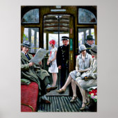 Paul-Gustave Fischer art - Kopenhagen Tram Poster (Voorkant)