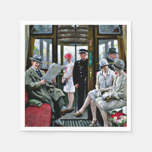 Paul-Gustave Fischer art - Kopenhagen Tram Servet