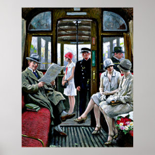 Paul-Gustave Fischer - Kopenhagen Tram Poster