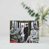 Paul-Gustave Fischer kunst - Kopenhaagse tram. Briefkaart (Staand voorkant)