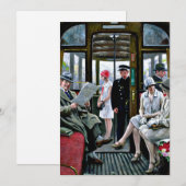Paul-Gustave Fischer kunst - Kopenhagen Tram, kaar (Voorkant / Achterkant)