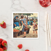 Paul-Gustave Fischer - Op de markt Servet (Insitu)