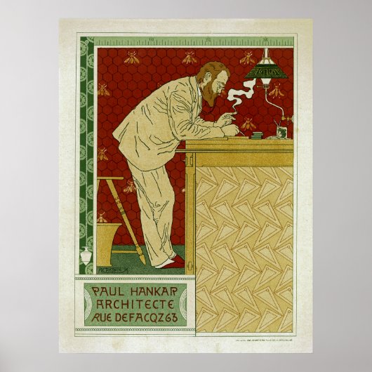 Paul Hankar, architect Poster (Voorkant)