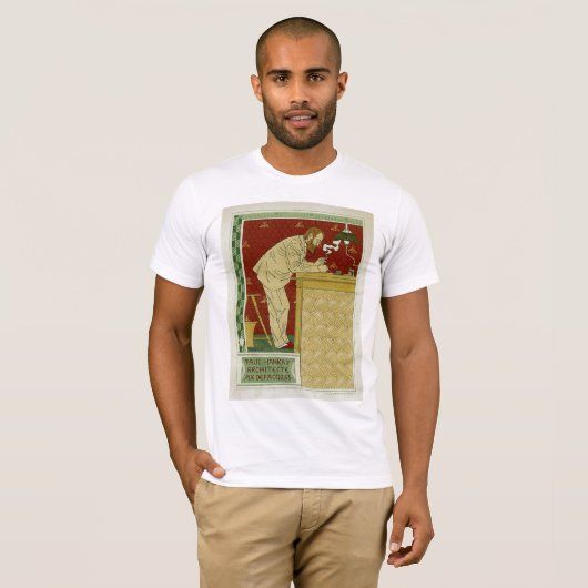 Paul Hankar, architect T-shirt (Voorkant volledig)