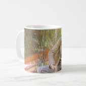 Paul Helleu schetsend met zijn vrouw door JS Sarge Koffiemok (Voorkant links)