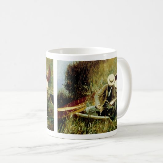 Paul Helleu Sketching met zijn Mok van de Koffie v (Voorkant rechts)