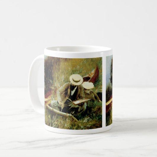 Paul Helleu Sketching met zijn Mok van de Koffie v (Voorkant links)