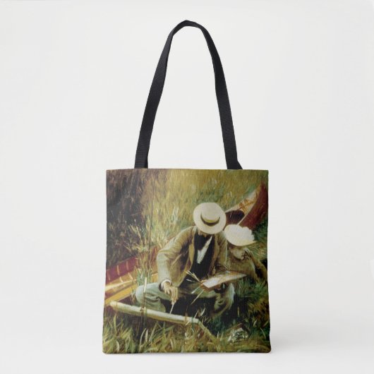 Paul Helleu Sketching met zijn vrouw Tote Bag (Voorkant)