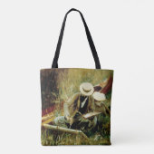 Paul Helleu Sketching met zijn vrouw Tote Bag (Achterkant)