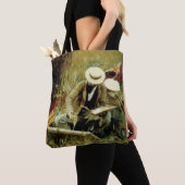 Paul Helleu Sketching met zijn vrouw Tote Bag (Dichtbij)