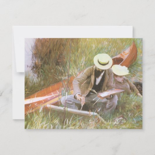 Paul Helleu Sketching met Zijn vrouw van JS Sargen (Voorkant)