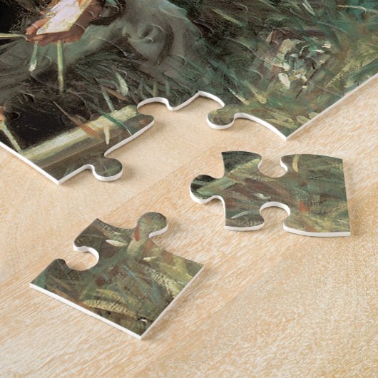 Paul Helleu Sketching met Zijn vrouw van JS Sargen Legpuzzel (Zijkant)