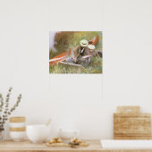 Paul Helleu Sketching met Zijn vrouw van JS Sargen Poster (Keuken)