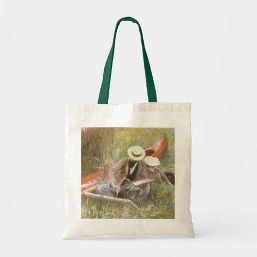 Paul Helleu Sketching met Zijn vrouw van JS Sargen Tote Bag (Voorkant)