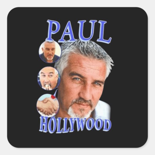 Paul Hollywood Vierkante Sticker (Voorkant)