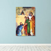 paul in de gevangenis bij philipp Wrapped Canvas (Insitu (Houten vloer))