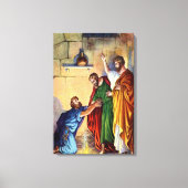 paul in de gevangenis bij philipp Wrapped Canvas (Voorkant)