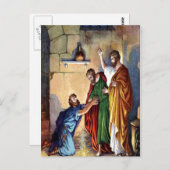 paul in de gevangenis op het briefkaart philippi (Voorkant / Achterkant)