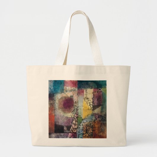 Paul Klee Abstract Art Cubism  Grote Tote Bag (Voorkant)
