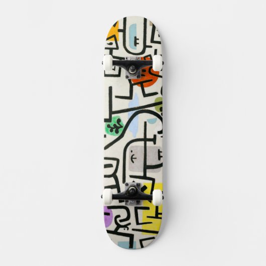 Paul Klee Abstract Expressionisme Rijke Haven Persoonlijk Skateboard (Voorkant)