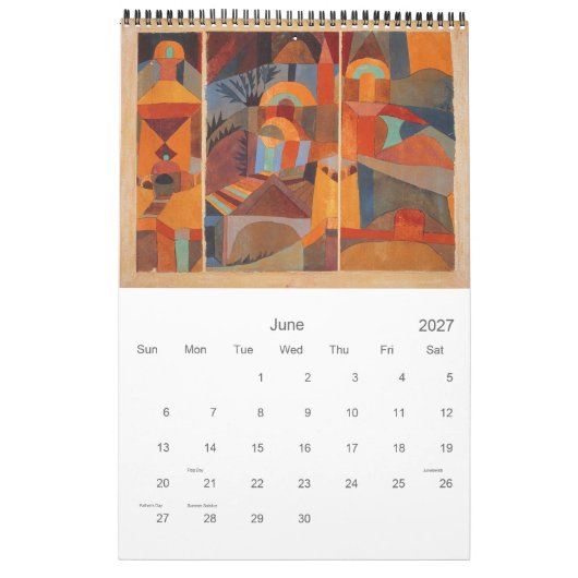 Paul Klee Abstract Geometric Kalender (Jun 2027)