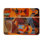 Paul Klee Abstract Kunstmatig Oranje schilderen Magneet (Horizontaal)