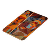 Paul Klee Abstract Kunstmatig Oranje schilderen Magneet (Linkerzijde)