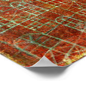 Paul Klee abstract kunstwerk, kathedraal Poster (Hoek)