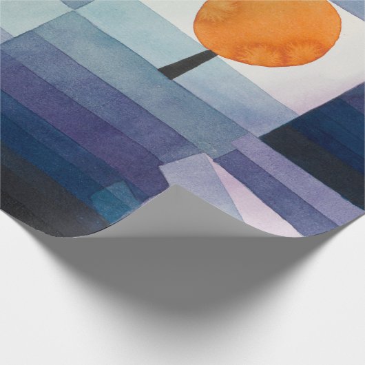 Paul Klee Abstract Tree Blue Painting Cadeaupapier (Hoek)