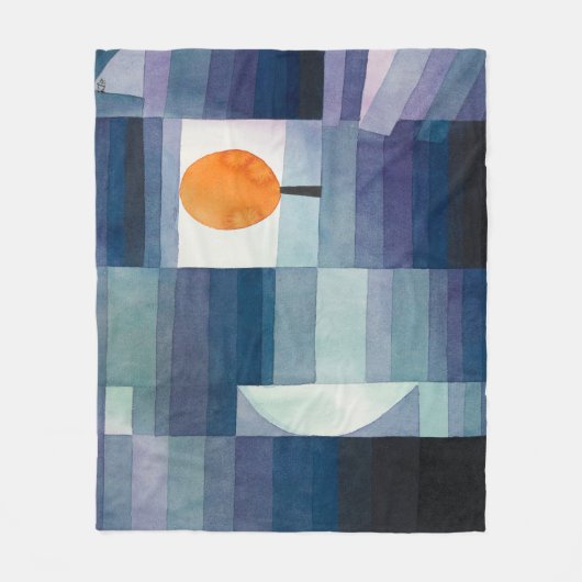 Paul Klee Abstract Tree Blue Painting Fleece Deken (Voorkant)